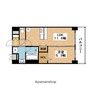 La peche Kino【2階】の間取り