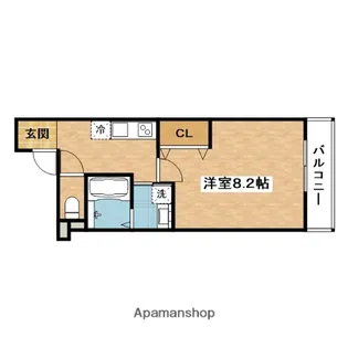 フジパレス吹田朝日が丘Ⅱ番館【3階】の間取り