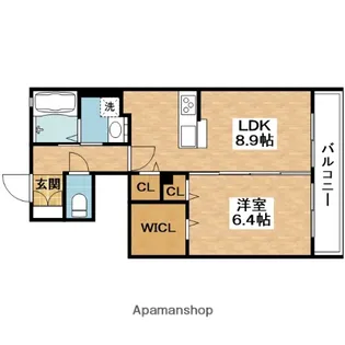 ファミリーハイツTAKT【1階】の間取り