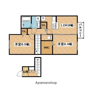 ファミリーハイツTAKT【2階】の間取り