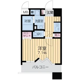 1Rの間取り画像