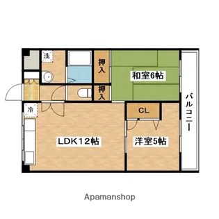 大阪府吹田市原町1丁目【マンション】の間取り