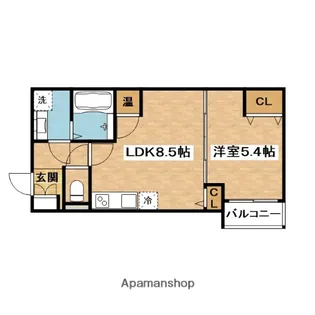 ART TENDOU WEST【3階】の間取り