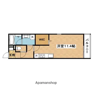カーザ モンターニャ【1階】の間取り