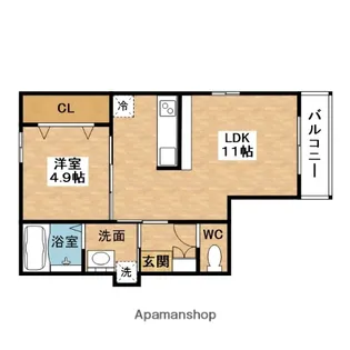 ブリエ高城【3階】の間取り