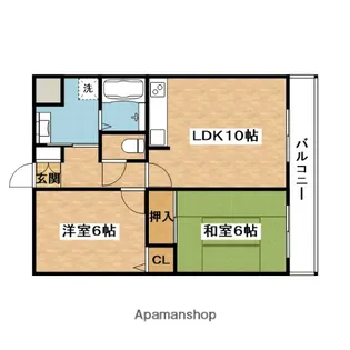 サンシェール千里【3階】の間取り