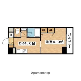 第13関根マンション【9階】の間取り