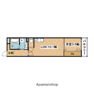 アート吹田泉町【1階】の間取り