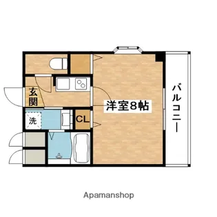 レジデンス南高浜【2階】の間取り