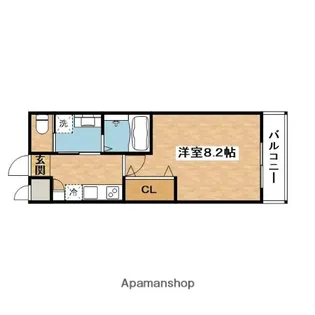 リアコート関大前EAST【2階】の間取り