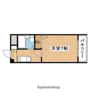 ノルデンハイム上新庄【3階】の間取り