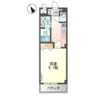 スタイリッシュレジデンス【2階】の間取り