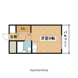 エナブル吹田【4階】の間取り
