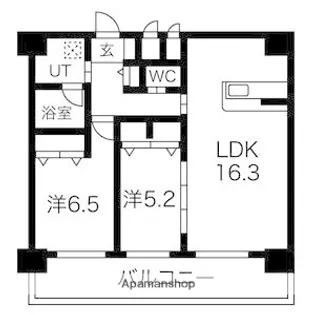 3LDKの間取り画像