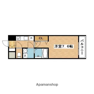 Excellent Kishibe【6階】の間取り