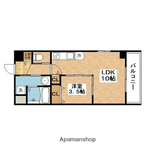 EXCELLENT KISHIBE【9階】の間取り