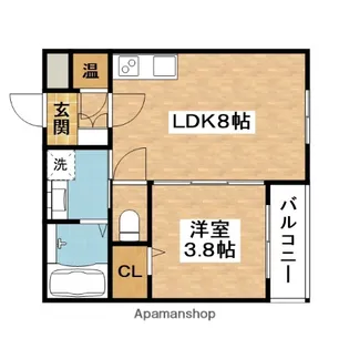 アーバンヴィラ摂津【2階】の間取り