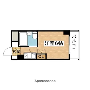 オラシオン山手【3階】の間取り