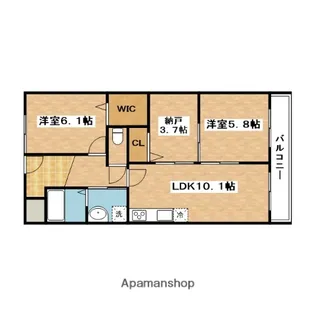 メゾン英陽【2階】の間取り