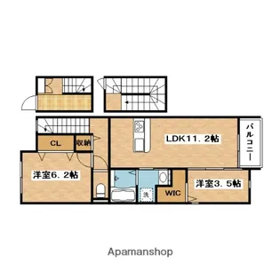 RF−VILLAGE【3階】の間取り