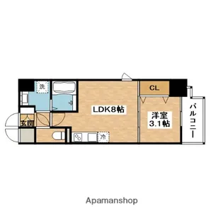 サンメゾン16【10階】の間取り