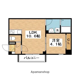 RAFFINE朝日が丘町【2階】の間取り