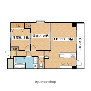 プロスパーみなみすいた公園【8階】の間取り