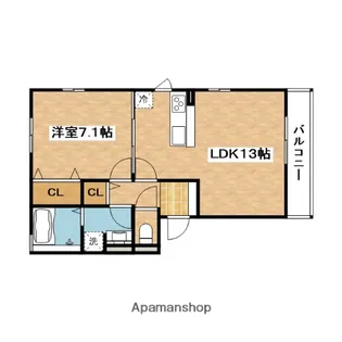アイオライト【2階】の間取り