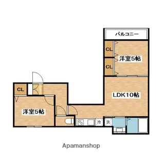 SOLVIDA吹田【2階】の間取り