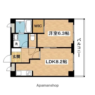 フレール緑地公園2【4階】の間取り