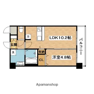 スプランディッド茨木天王【4階】の間取り