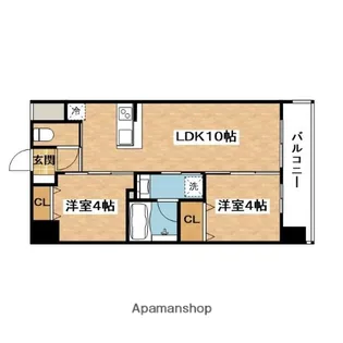 セレニテフラン新大阪【8階】の間取り