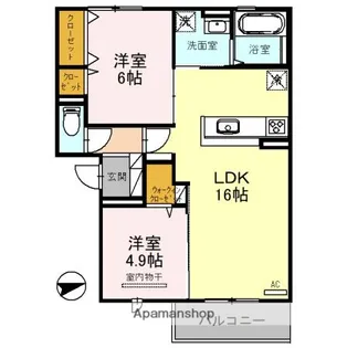 NORD LIVRE【2階】の間取り
