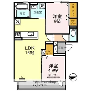 NORD LIVRE【2階】の間取り