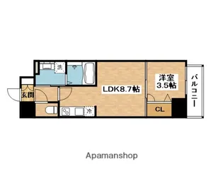 ARTIZA緑地公園【7階】の間取り