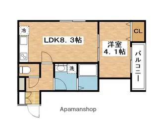 ジラフ吹田内本町【3階】の間取り