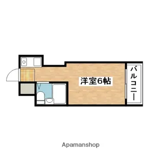 1Rの間取り画像