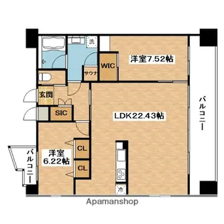 プレジオ東三国【13階】の間取り