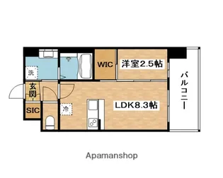 セレニテ江坂エクラ【9階】の間取り