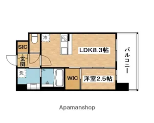 セレニテ江坂エクラ【7階】の間取り