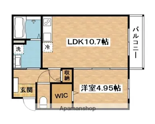 CEDAR HALL YAMADA ONE【2階】の間取り