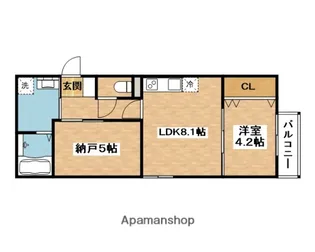CEDAR HALL YAMADA TWO【2階】の間取り