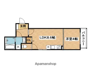 MAXIV CITY大阪吹田【4階】の間取り