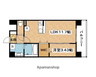 WORVE吹田江坂【8階】の間取り