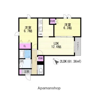 大阪府吹田市千里山西1丁目【マンション】の間取り
