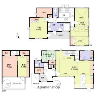 大阪府吹田市千里山西5丁目【一戸建】の間取り
