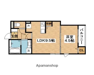 Kvell Garden春日【3階】の間取り