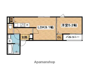 Kvell Garden春日【1階】の間取り