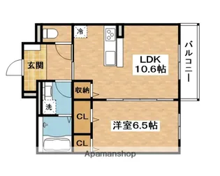 FLAT COMFY 豊中【3階】の間取り
