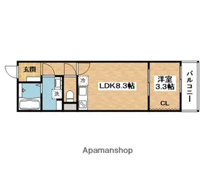リブレメゾン淡路Ⅰ【2階】の間取り